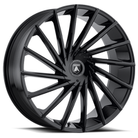 Asanti Black Label Matar 20x8.5" 6x135mm 100.5mm CB +30mm Gloss Black