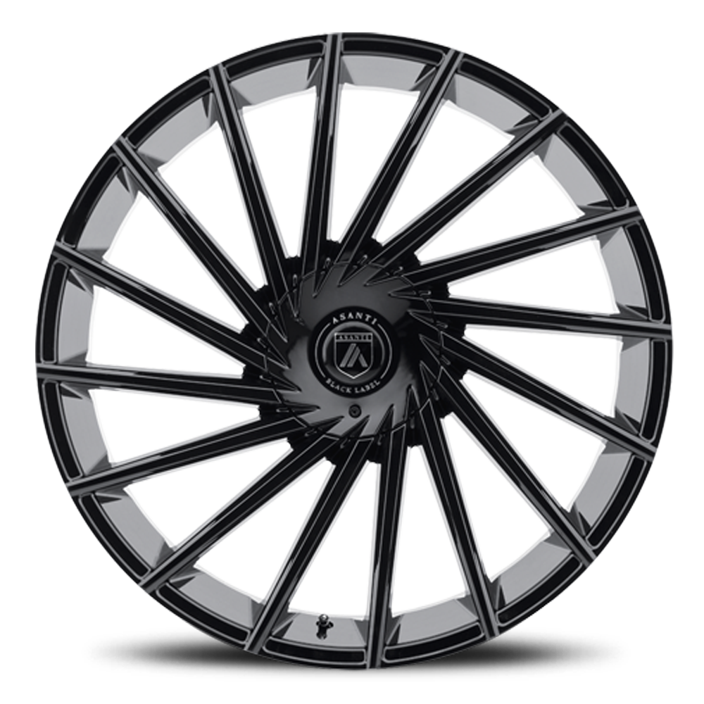 Asanti Black Label Matar 20x8.5" 6x135mm 100.5mm CB +30mm Gloss Black