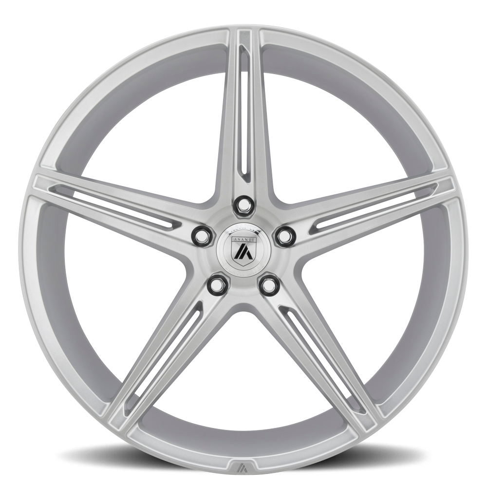 Asanti Black Label Alpha 5 20x10.5" 5x115mm 72.6mm CB +20mm Brushed Silver