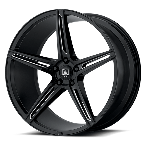 Asanti Black Label Alpha 5 22x9" 5x112mm 72.6mm CB +32mm Gloss Black Milled
