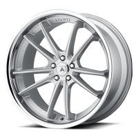 Asanti Black Label Sigma 22x9" 5x115mm 72.6mm CB +15mm Brushed Silver Chrome Lip