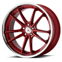 Asanti Black Label Sigma 20x9" 5x115mm 72.6mm CB +15mm Candy Red Chrome Lip