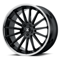 Asanti Black Label Beta 20x10.5" 5x114.3mm 72.6mm CB +38mm Gloss Black Chrome Lip