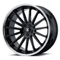 Asanti Black Label Beta 20x10.5 +25 5x130mm 72.6mm Gloss Black Chrome Lip
