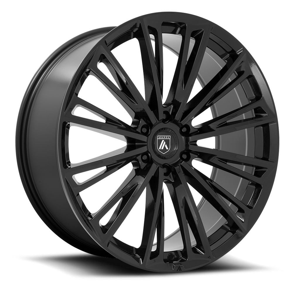 Asanti Black Label Corona Truck 22x9.5" 6x135mm 87.1mm CB +30mm Gloss Black