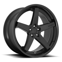 Asanti Black Label Regal 22x9" 5x120mm 74.1mm CB +32mm Satin Black Gloss Black Lip