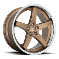 Asanti Black Label Regal 20x9" 5x112mm 72.6mm CB +35mm Satin Bronze Chrome Lip