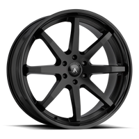 Asanti Black Label Kaiser 20x9" 5x114.3mm 72.6mm CB +30mm Satin Black Gloss Black Lip