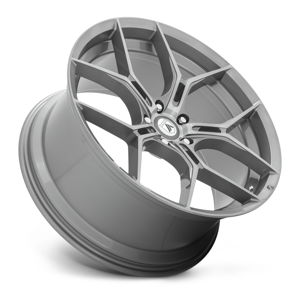 Asanti Black Label Monarch 22x9" 5x112mm 72.56mm CB +38mm Brushed Titanium