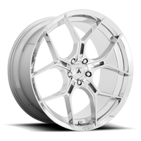 Asanti Black Label Monarch 22x9" 5x115mm 72.56mm CB +15mm Chrome
