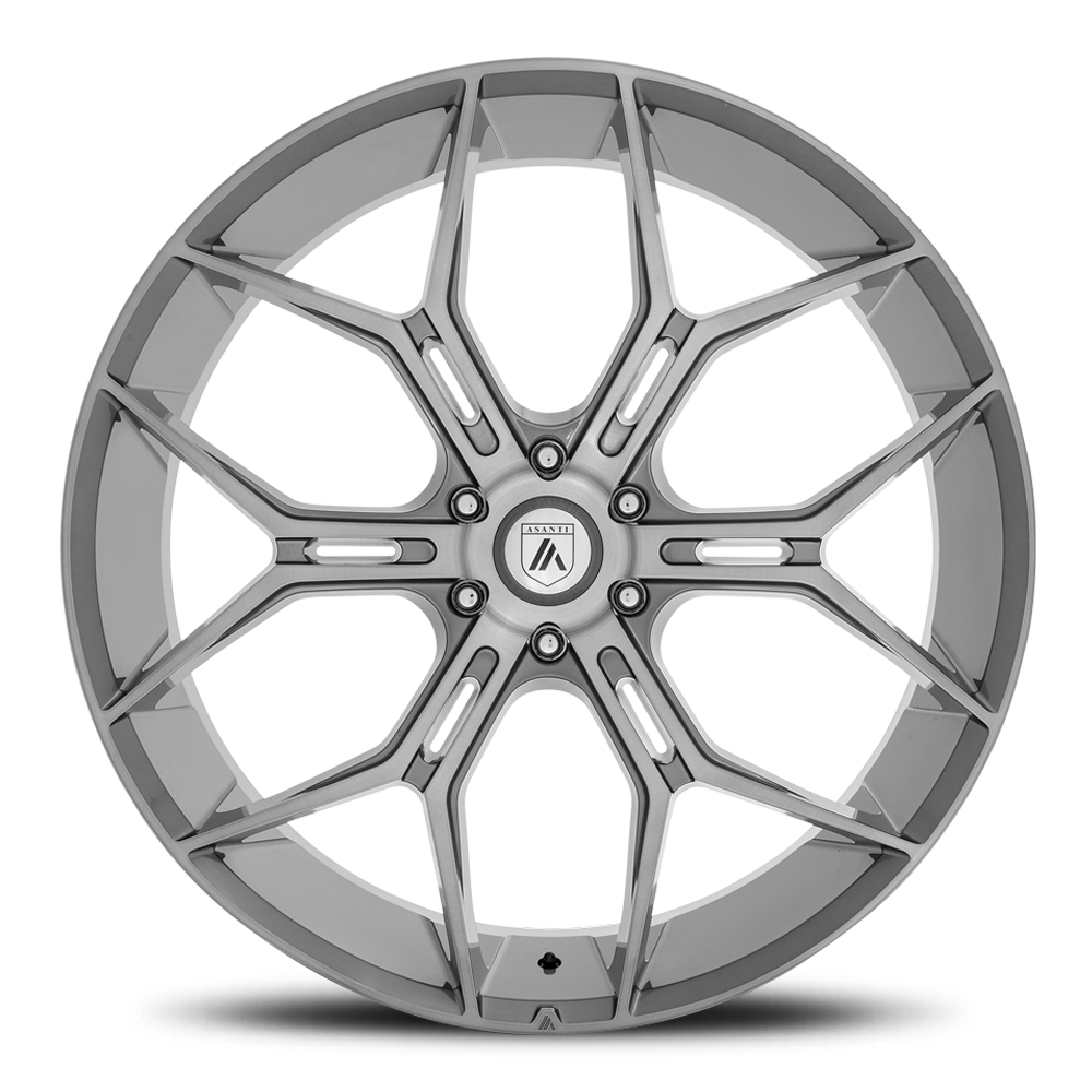 Asanti Black Label Monarch Truck 26x10" 6x135mm 87.1mm CB +35mm Brushed Titanium