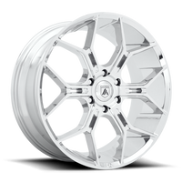 Asanti Black Label Monarch Truck 22x9.5" 6x120mm 66.9mm CB +38mm Chrome