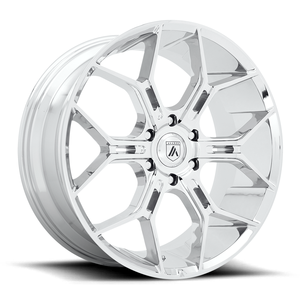 Asanti Black Label Monarch Truck 24x10" 6x135mm 87.1mm CB +35mm Chrome