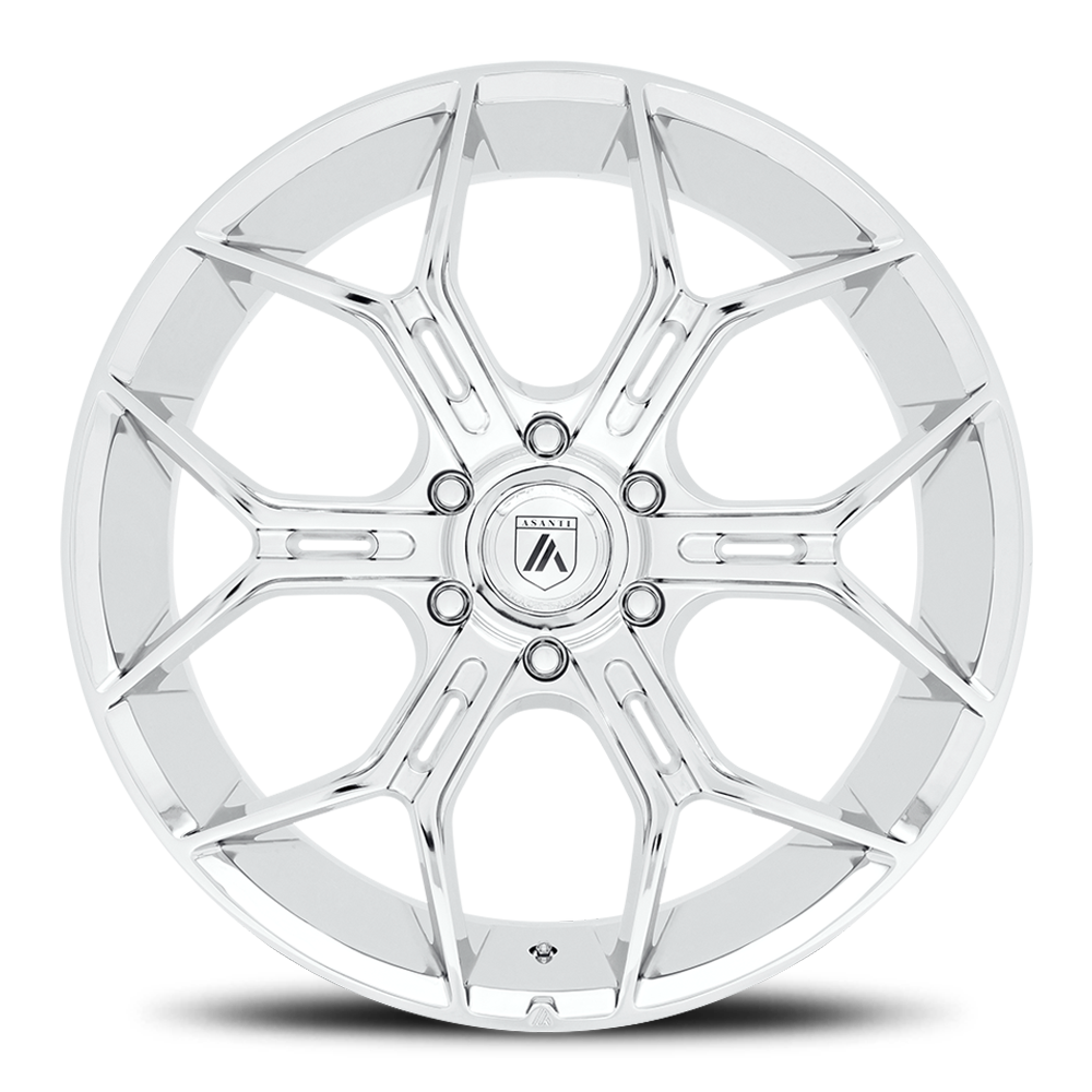 Asanti Black Label Monarch Truck 22x9.5" 6x139.7mm 106.1mm CB +20mm Chrome