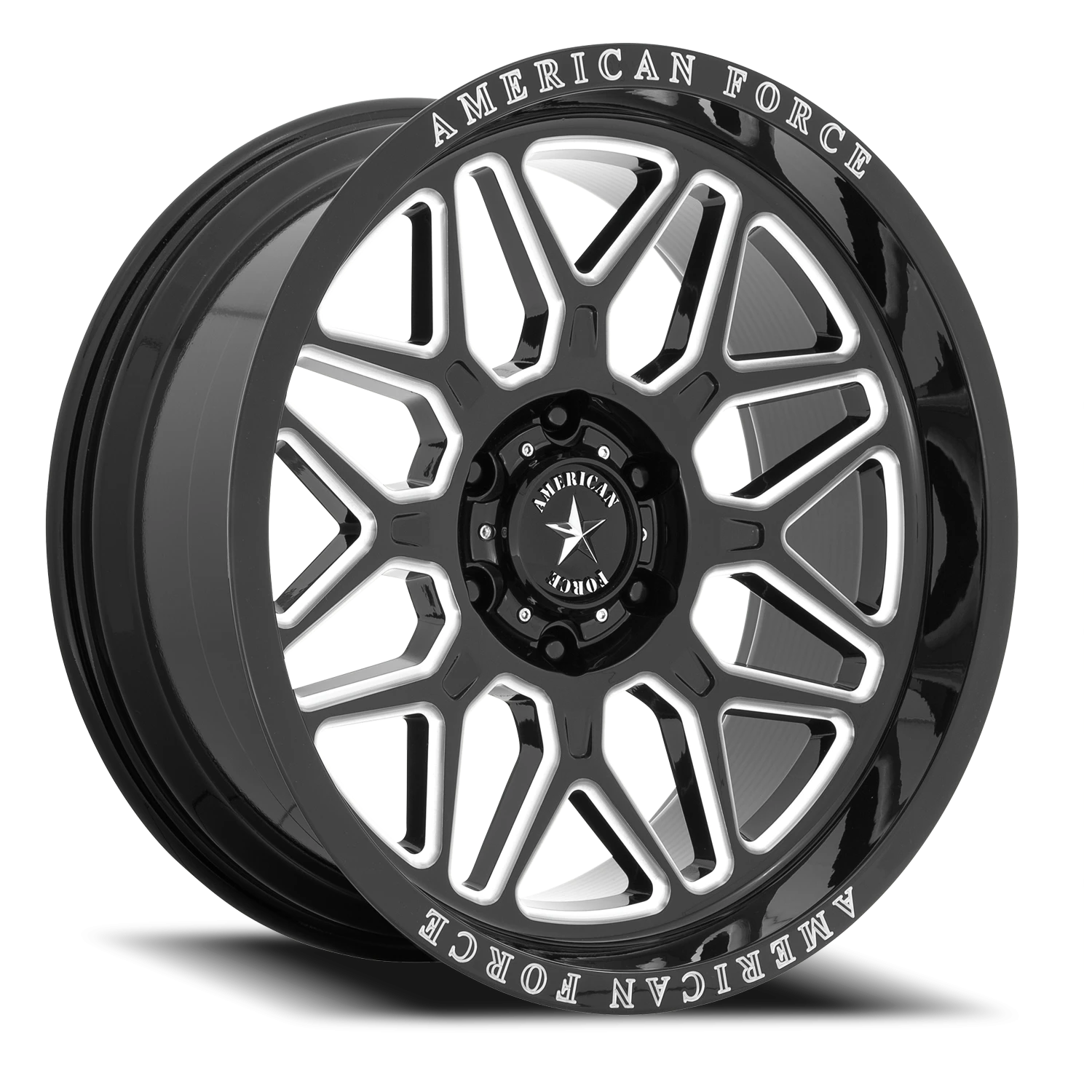 American Force AC001 Rush 20x10" 6x135mm 87.1mm CB -18mm Gloss Black Milled