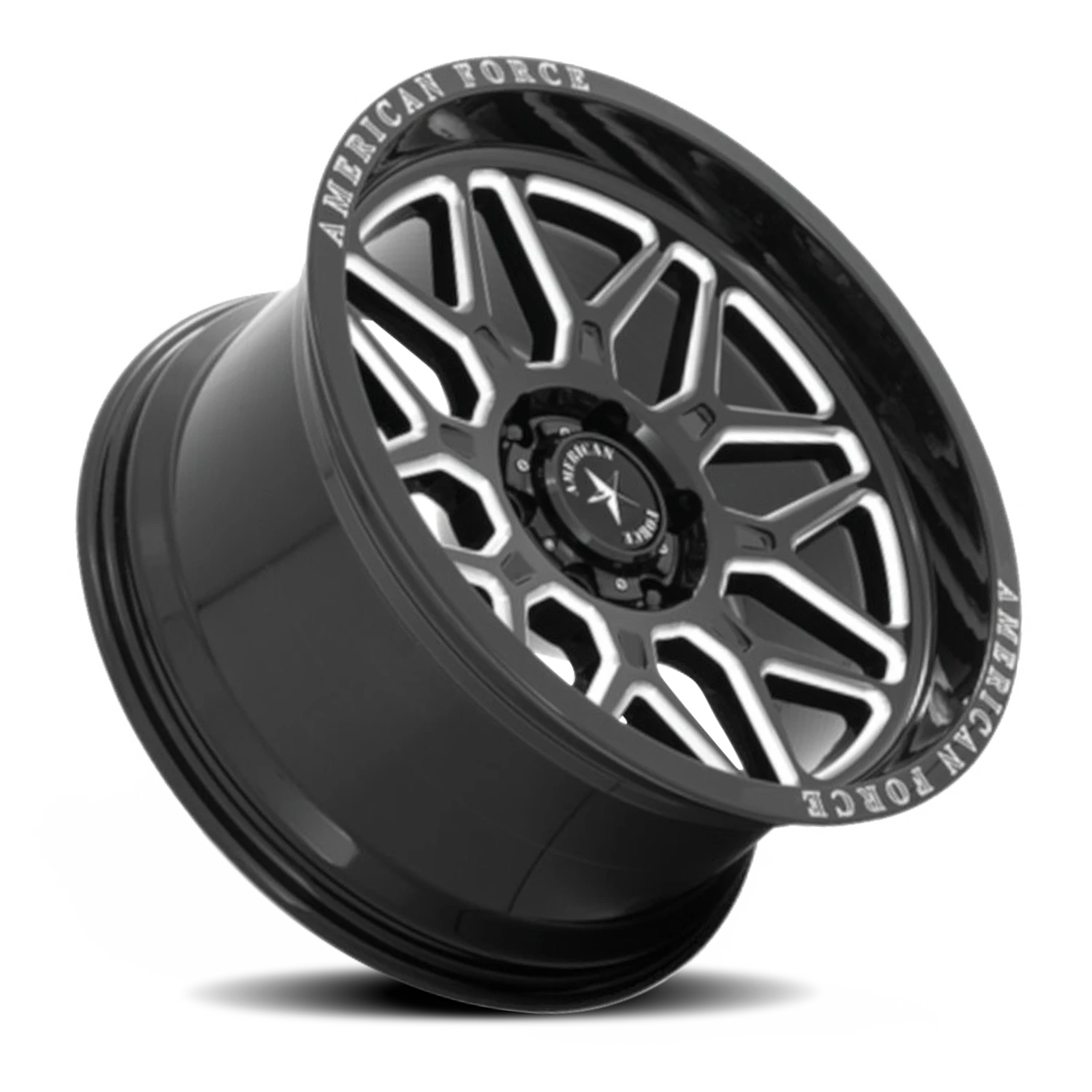 American Force AC001 Rush 20x10" 6x135mm 87.1mm CB -18mm Gloss Black Milled