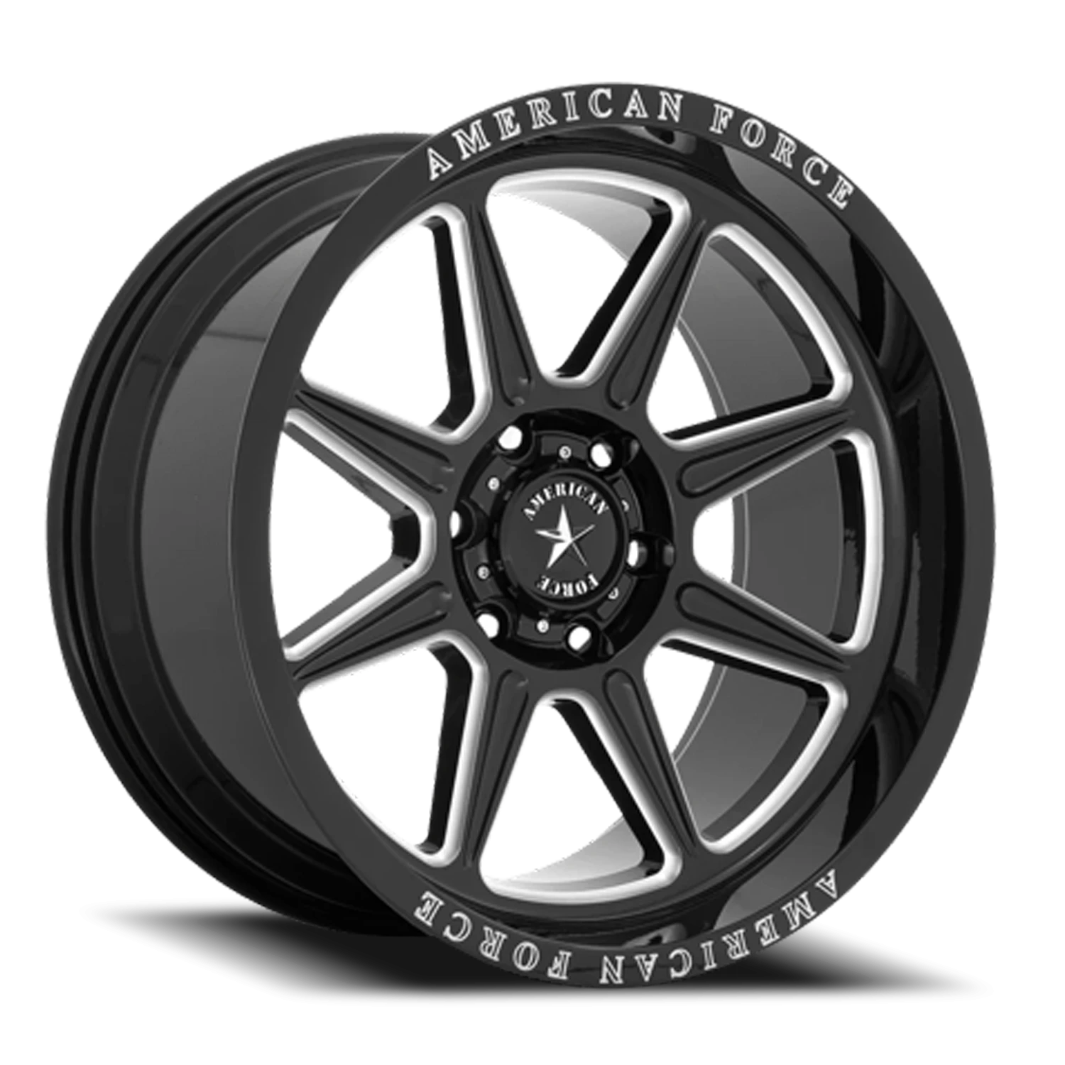 American Force AC002 Trail 20x10" 6x139.7mm 78.1mm CB -18mm Gloss Black Milled