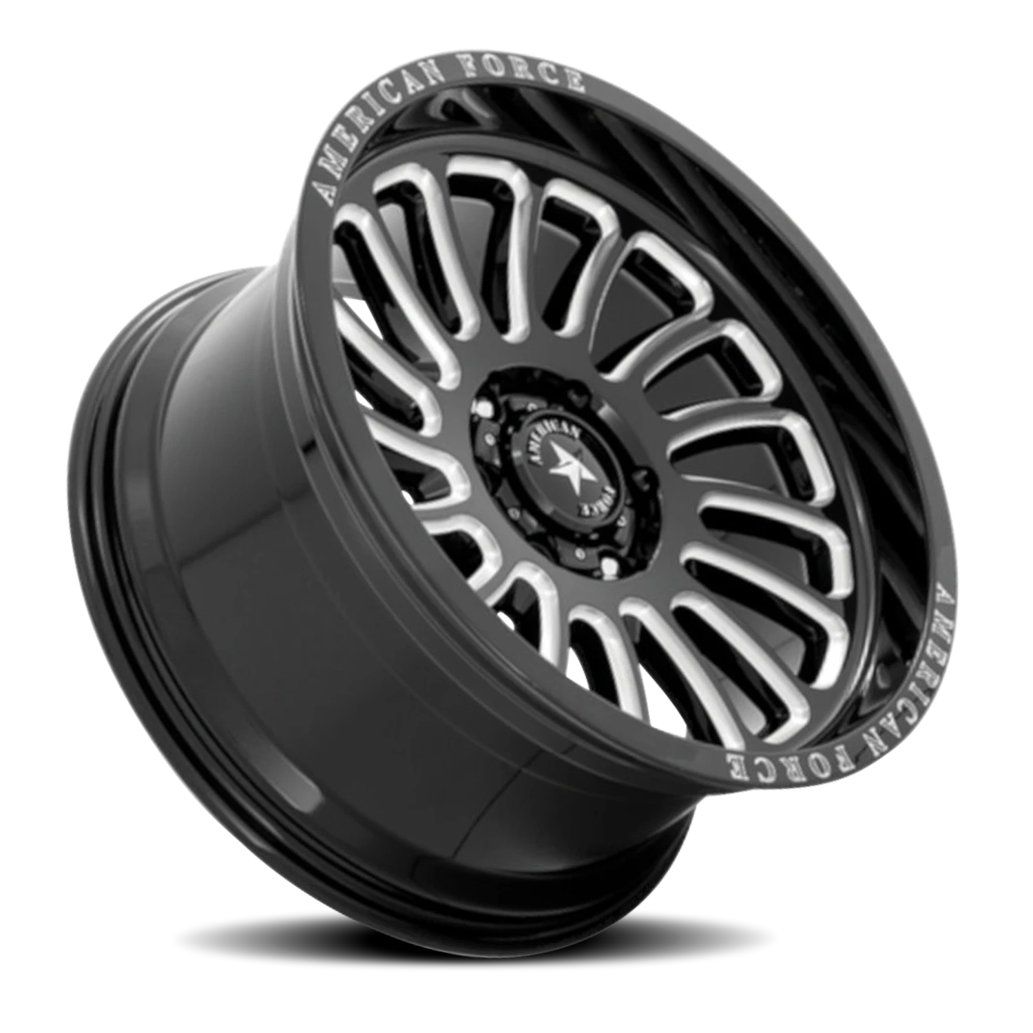 American Force AC004 Vulcan 20x10" 6x135mm 87.1mm CB -18mm Gloss Black Milled