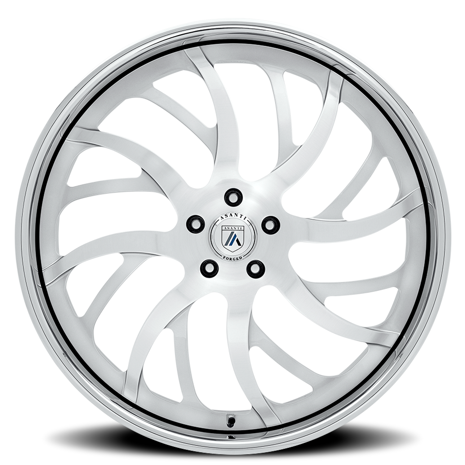 Asanti Forged AF862 24x9" 5x120.65mm 73.1mm CB -2mm Brushed Silver