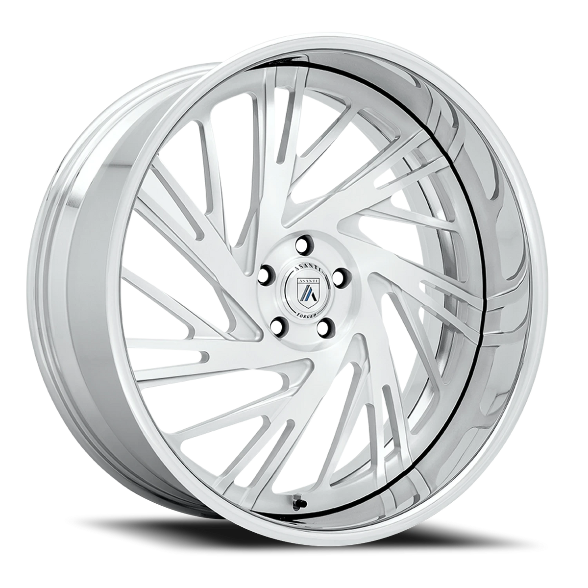 Asanti Forged AF868 24x10 -20 5x120.65mm 73.1mm Brushed Silver