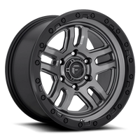 Fuel AMMO 17x9" 5x127mm 71.5mm CB -12mm Matte Gunmetal Black Bead Ring