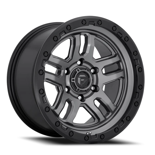 Fuel AMMO 17x9 -12 6x139.7mm 106.1mm Matte Gunmetal Black Bead Ring