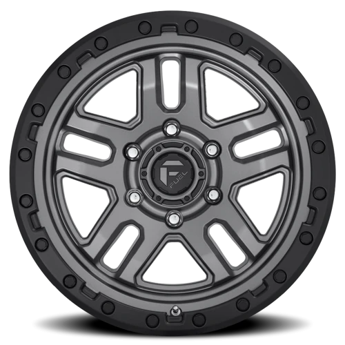 Fuel AMMO 17x9 -12 6x135mm 87.1mm Matte Gunmetal Black Bead Ring