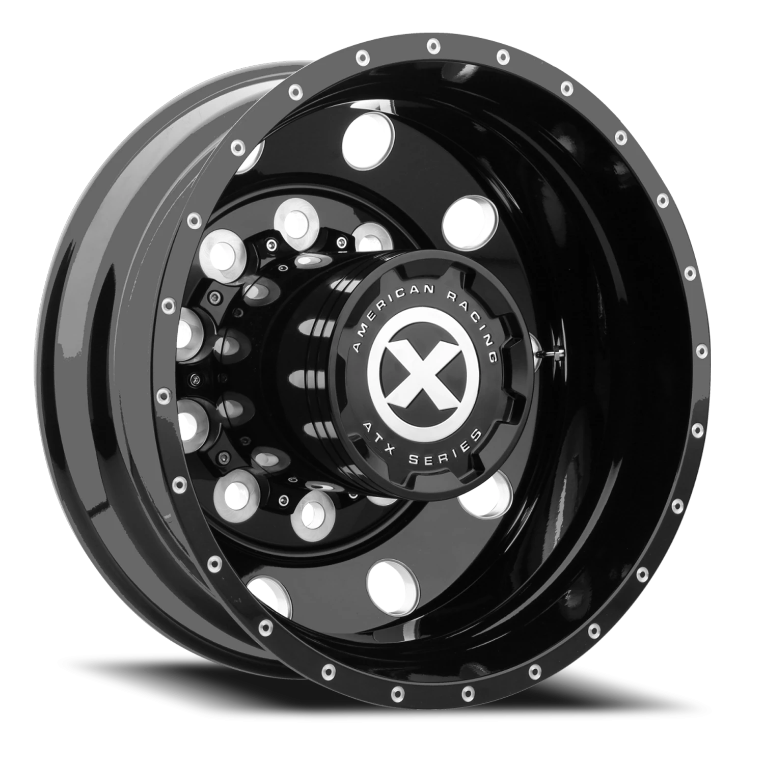 ATX AO400 Baja HD 25x8.3" 10x285.75mm 220.1mm CB -168mm Gloss Black Milled