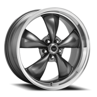 American Racing Torq Thrust M 18x8" 5x114.3mm 72.6mm CB 0mm Anthracite Machined Lip