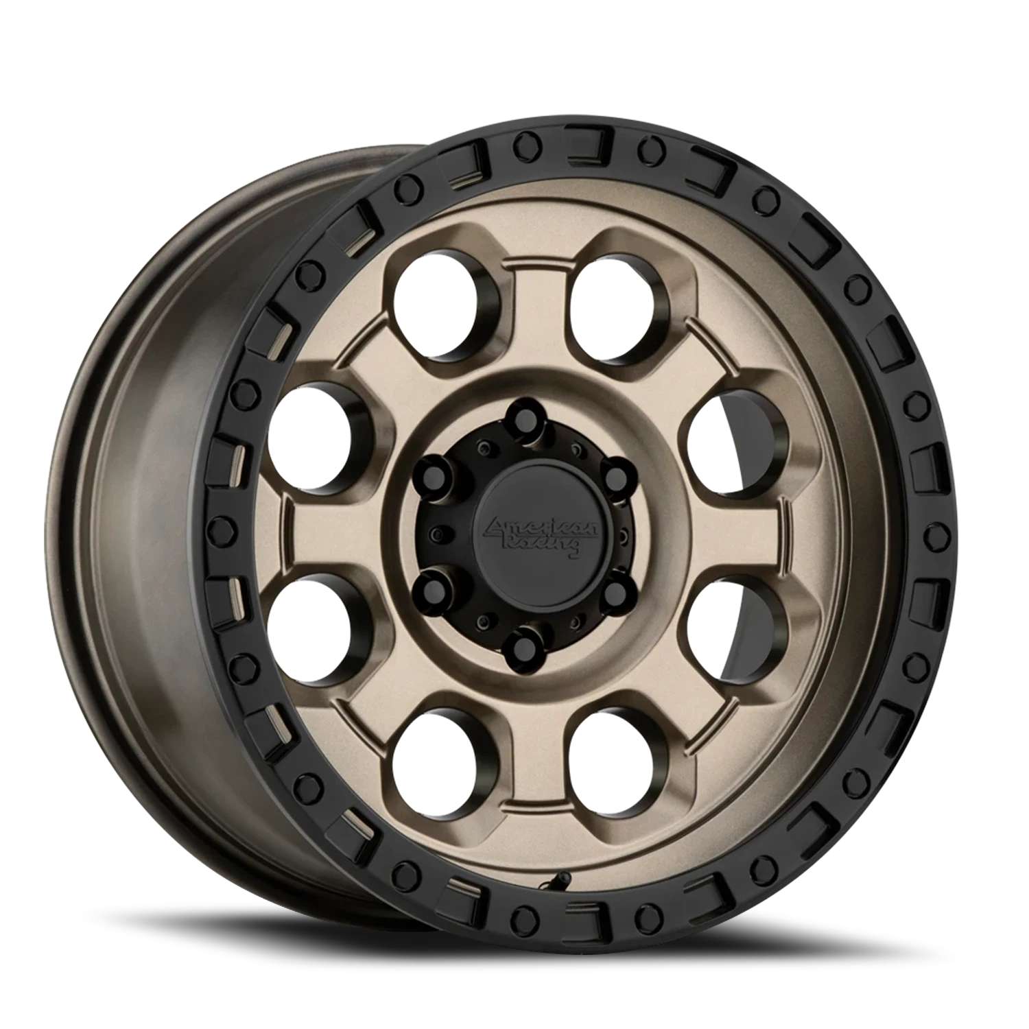 American Racing AR201 18x9" 5x120mm 72.6mm CB +35mm Matte Bronze Black Lip