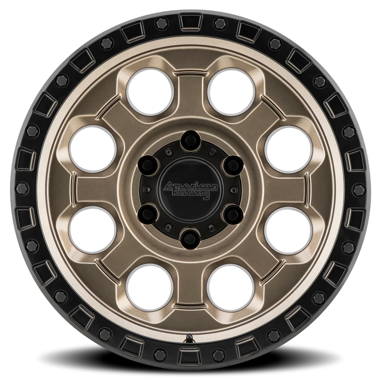 American Racing AR201 18x9" 5x150mm 110.5mm CB +40mm Matte Bronze Black Lip