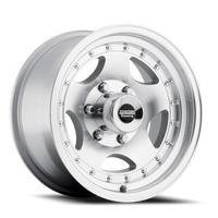 American Racing AR23 SL 15x10" 6x139.7mm 108mm CB -44mm Machined Silver Clear Coat