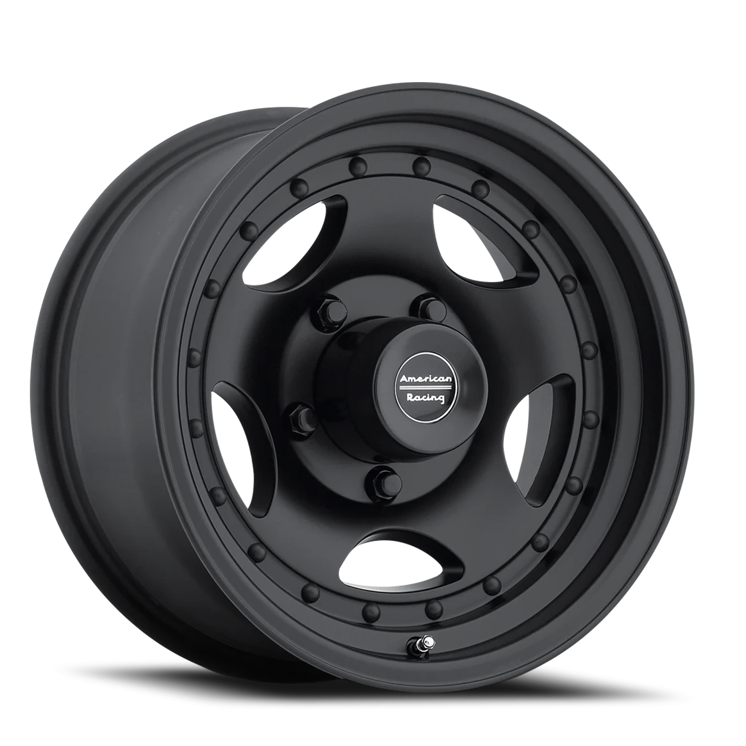 American Racing AR23 BK 15x10" 5x139.7mm 108mm CB -44mm Satin Black Clear Coat