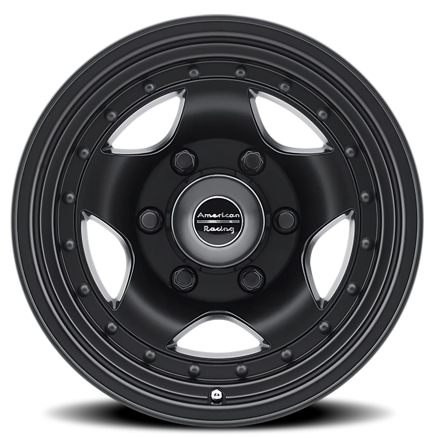 American Racing AR23 BK 15x10" 6x139.7mm 108mm CB -44mm Satin Black Clear Coat