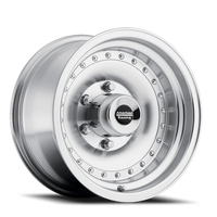 American Racing Outlaw I 15x8" 5x120.65mm 83.06mm CB -19mm Machined Silver Clear Coat