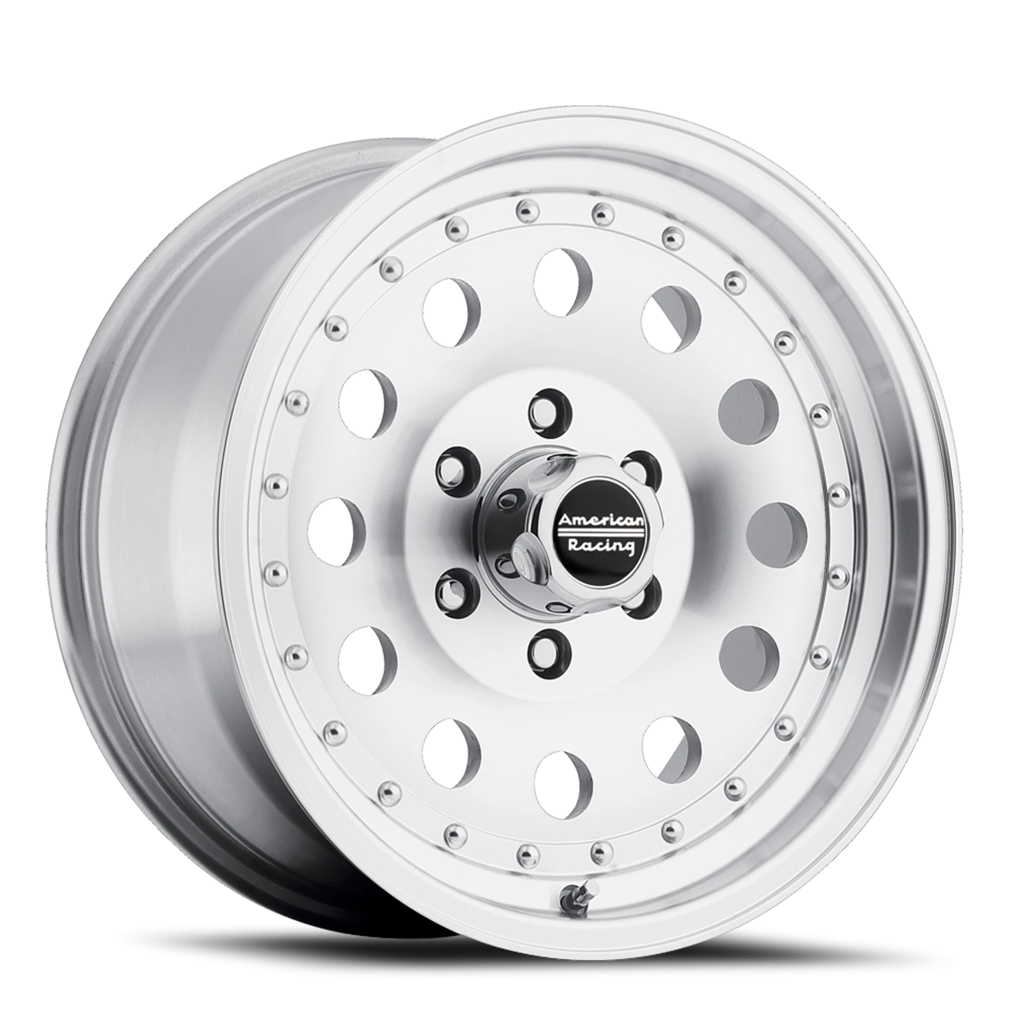 American Racing Outlaw II 15x10" 6x139.7mm 108mm CB -38mm Machined Silver Clear Coat