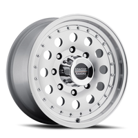 American Racing Outlaw II 18x8" 8x170mm 130.81mm CB +18mm Machined Silver Clear Coat