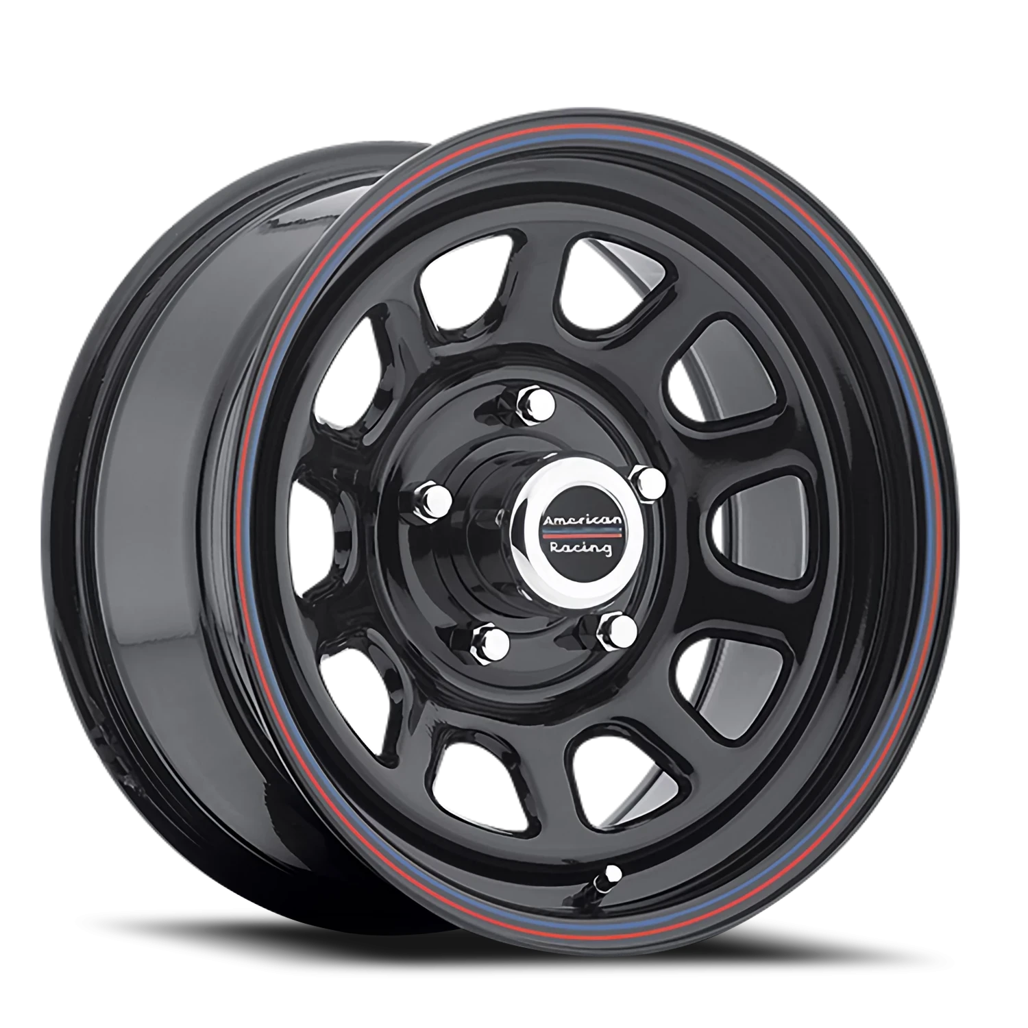 American Racing AR767 16x7" 5x127mm 78.3mm CB 0mm Gloss Black Stripes