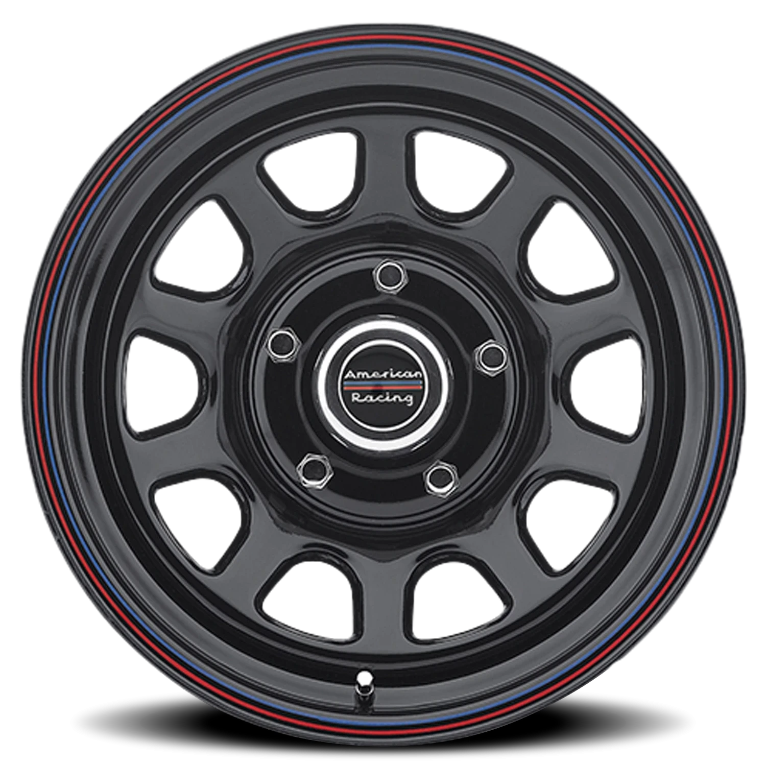 American Racing AR767 16x7" 5x127mm 78.3mm CB 0mm Gloss Black Stripes