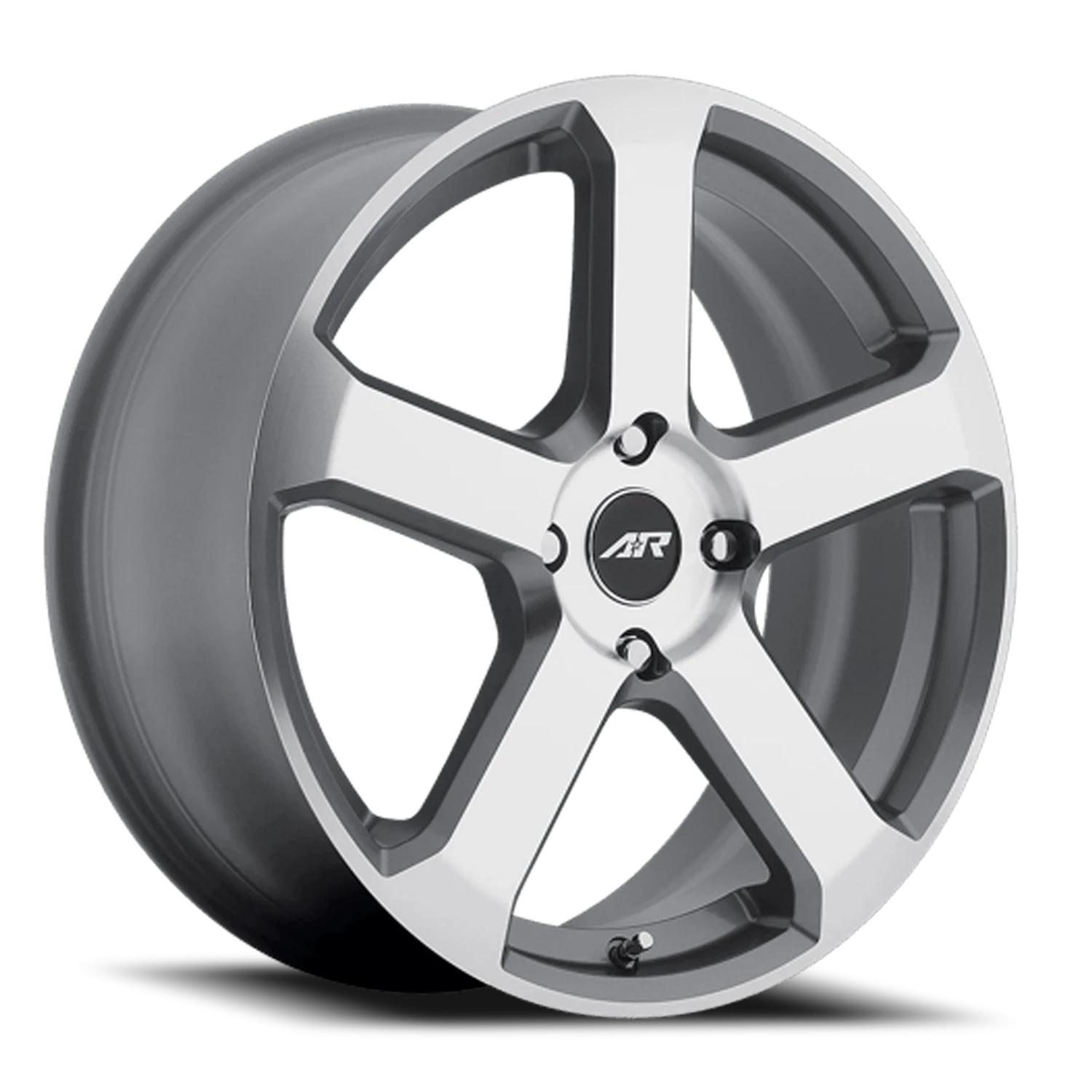 American Racing AR896 17x7.5" 5x114.3mm 72.56mm CB +45mm Dark Silver Machined Face