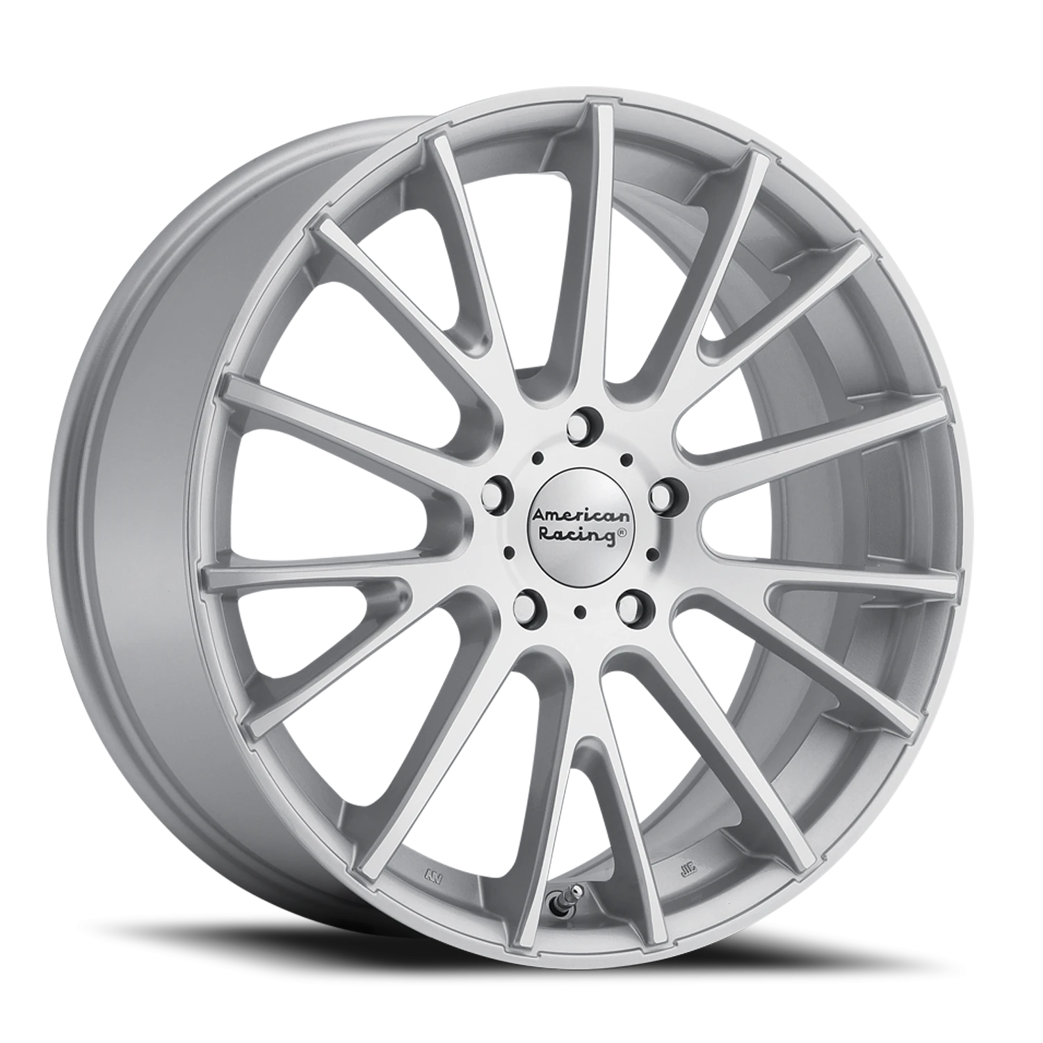 American Racing AR904 SL 16x7 +40 5x114.3mm 72.6mm Silver Machined