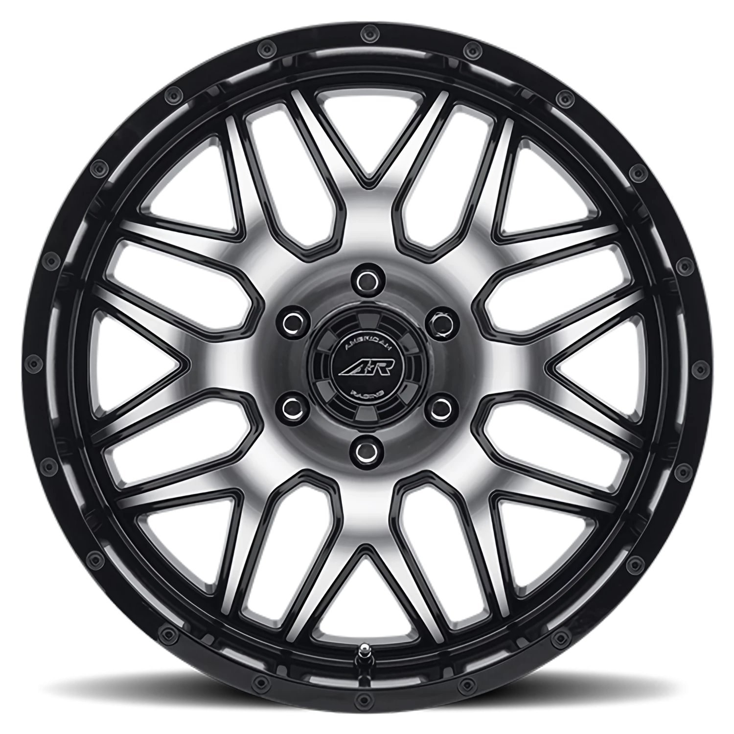 American Racing AR910 20x9" 6x139.7mm 108mm CB +18mm Gloss Black Machined