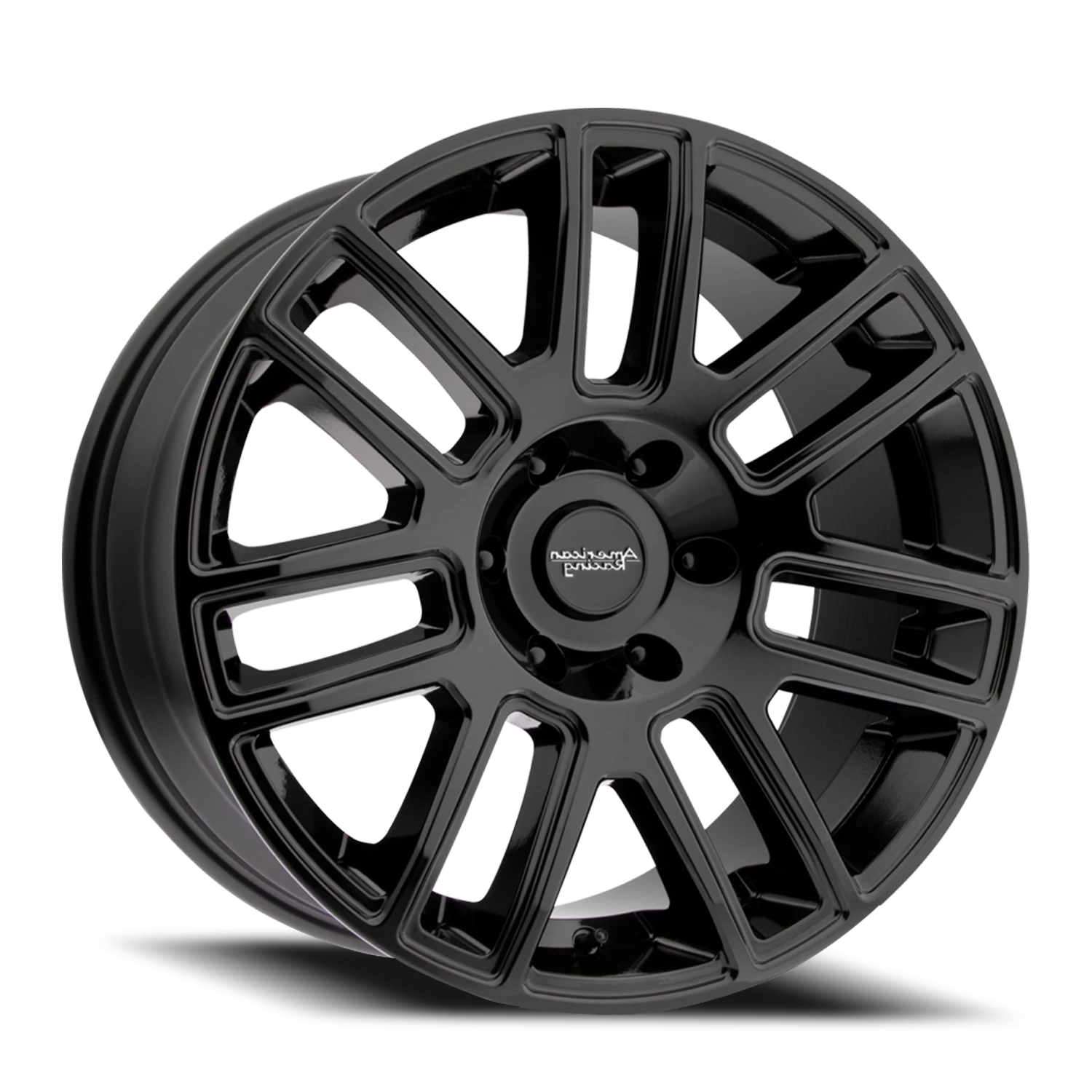 American Racing AR915 18x8.5" 5x139.7mm 78mm CB +15mm Gloss Black