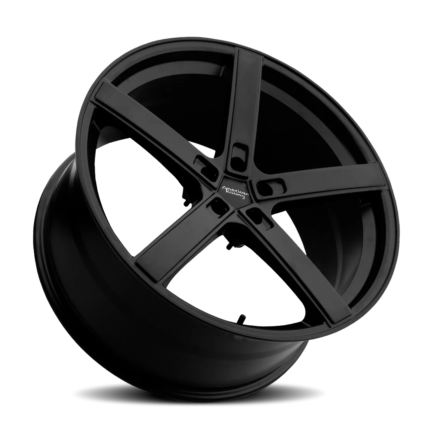 American Racing Blockhead 22x10.5" 5x115mm 72.6mm CB +25mm Satin Black