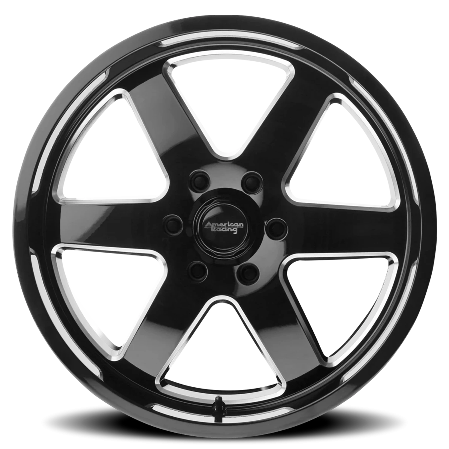 American Racing Patrol 20x9" 5x127mm 83.06mm CB +12mm Gloss Black Milled