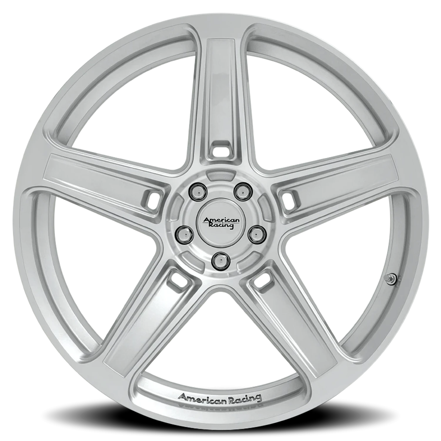 American Racing Hellion 22x10.5" 5x115mm 72.56mm CB +25mm Machined Silver
