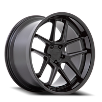 American Racing AR942 20x11" 5x115mm 71.5mm CB -6mm Matte Black Gloss Black Lip