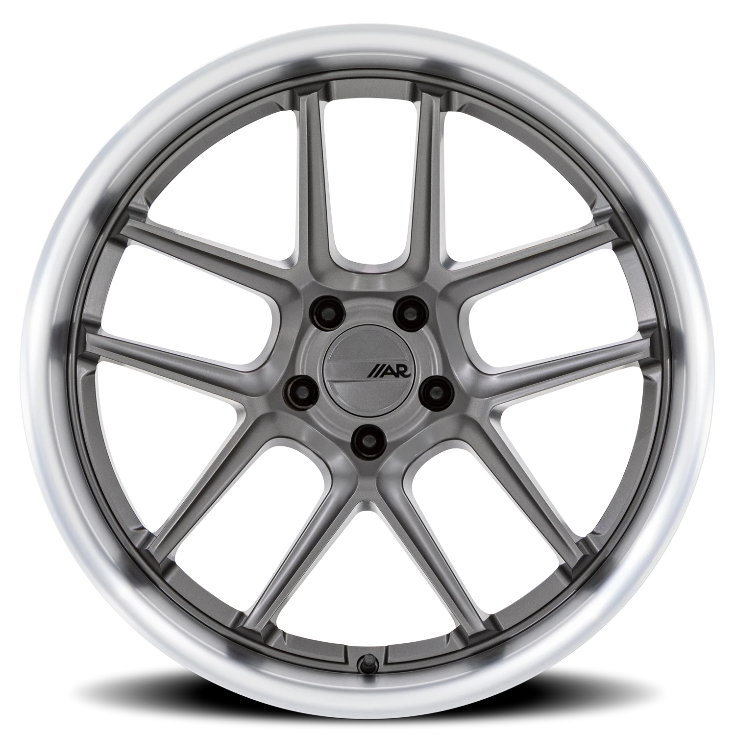 American Racing AR942 20x9.5" 5x115mm 71.5mm CB +15mm Matte Gunmetal Machined Lip