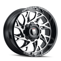 American Truxx Destiny AT1913 24x14" 8x170mm 125.2mm CB -76mm Black Milled