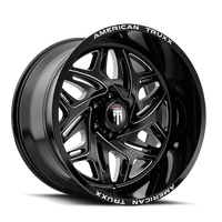 American Truxx Euphoria AT1914 20x10" 5x127mm 78.1mm CB -19mm Matte Black Milled